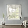thumbnail image 1 of Madison Park Harper Solid Crushed Scarf Sheer in White, 42"x216", 1 of 5