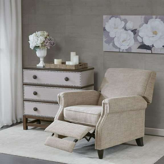 Madison Park Julian Push Back Recliner Sand See below