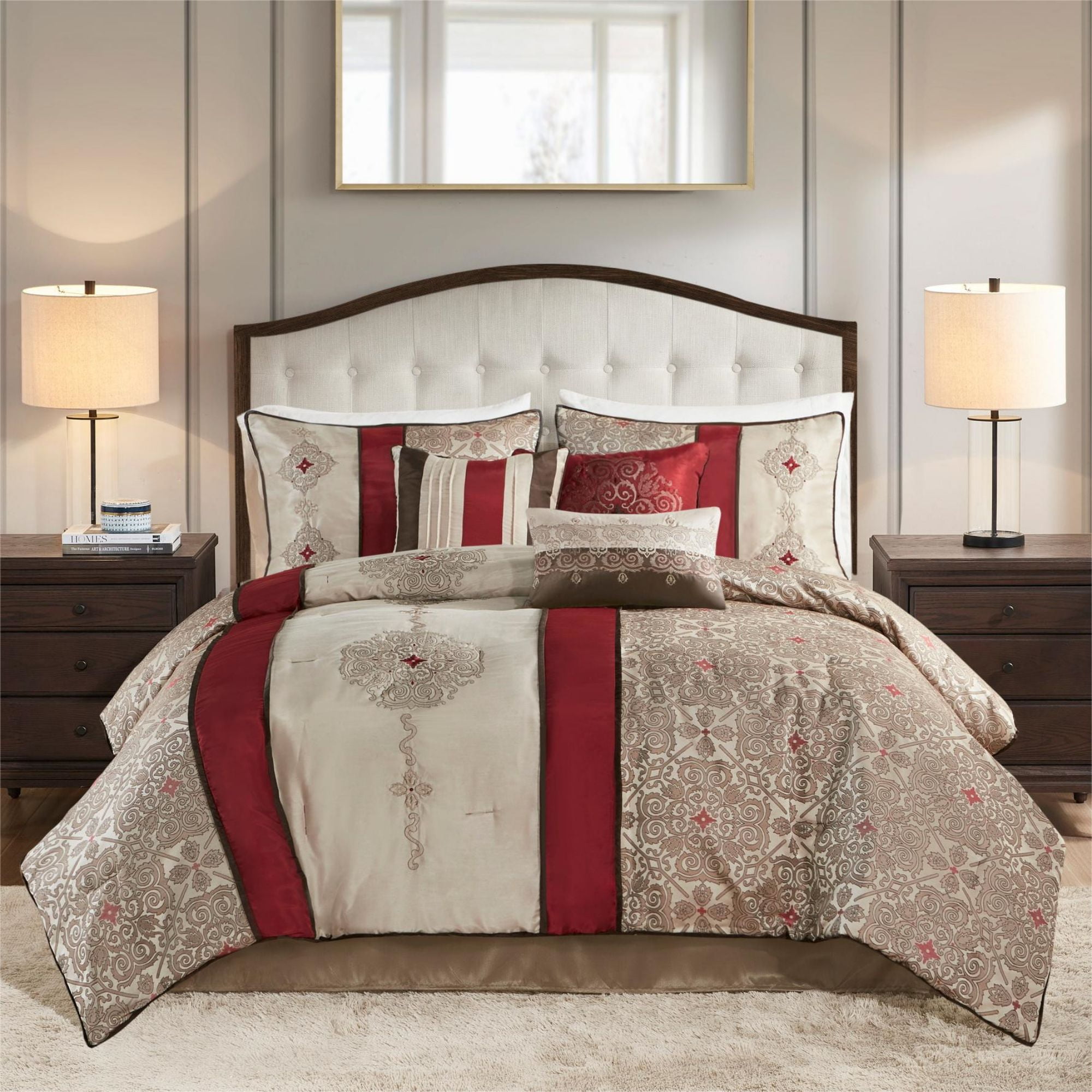 King comforter sets with decorative pillows sale