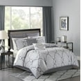 thumbnail image 1 of 12 Piece Complete Bed Set-Color:Silver,Size:King, 1 of 8