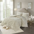 thumbnail image 1 of Madison Park Laetitia California King Tufted Cotton Chenille Medallion Comforter Set - Taupe, 1 of 7