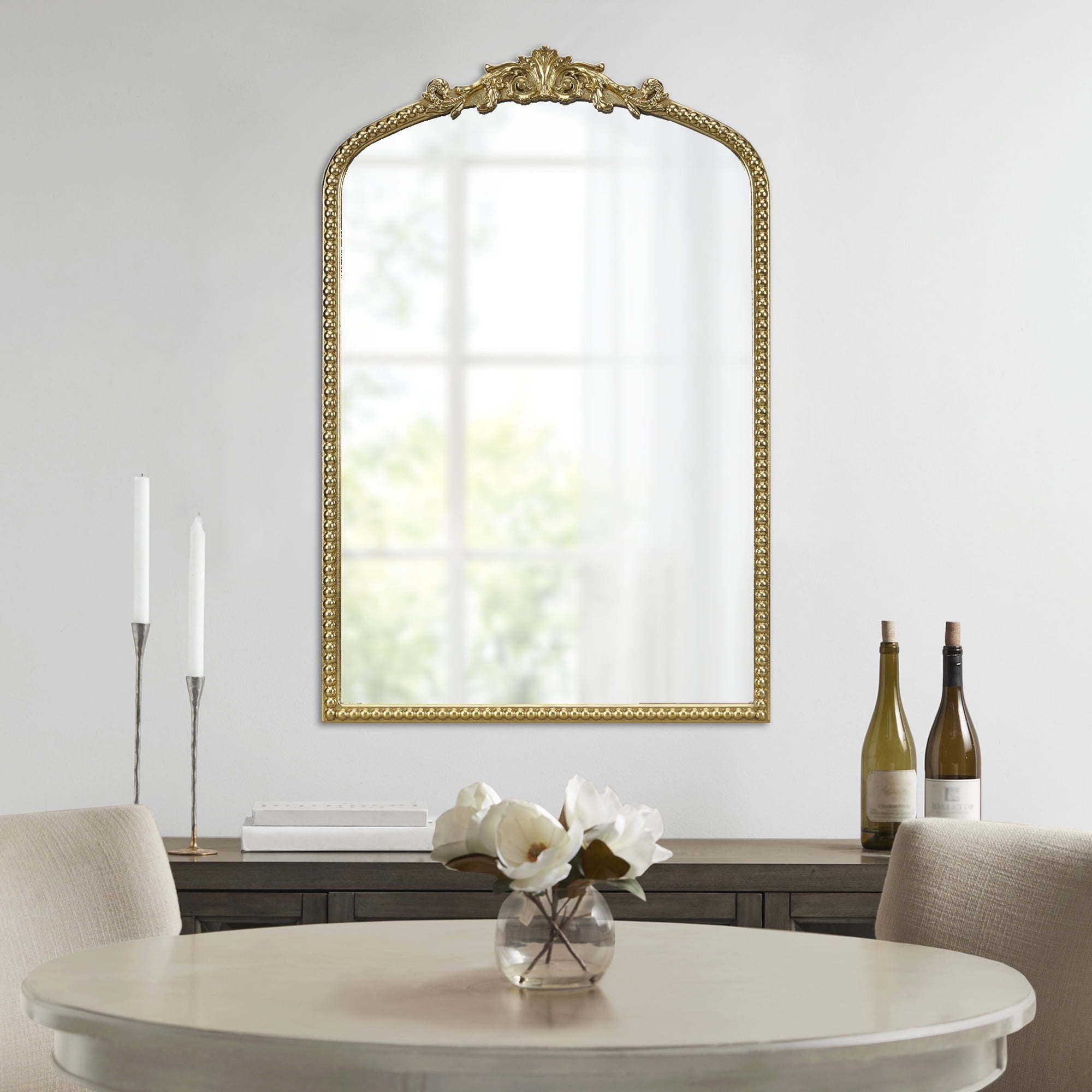 Madison Park Lilbeth Beaded Arch Wall Decor Mirror 26