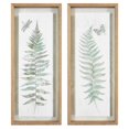 thumbnail image 1 of Madison Park Linden Fern 2-piece Framed Glass Wall Art Set in Natural, 1 of 9