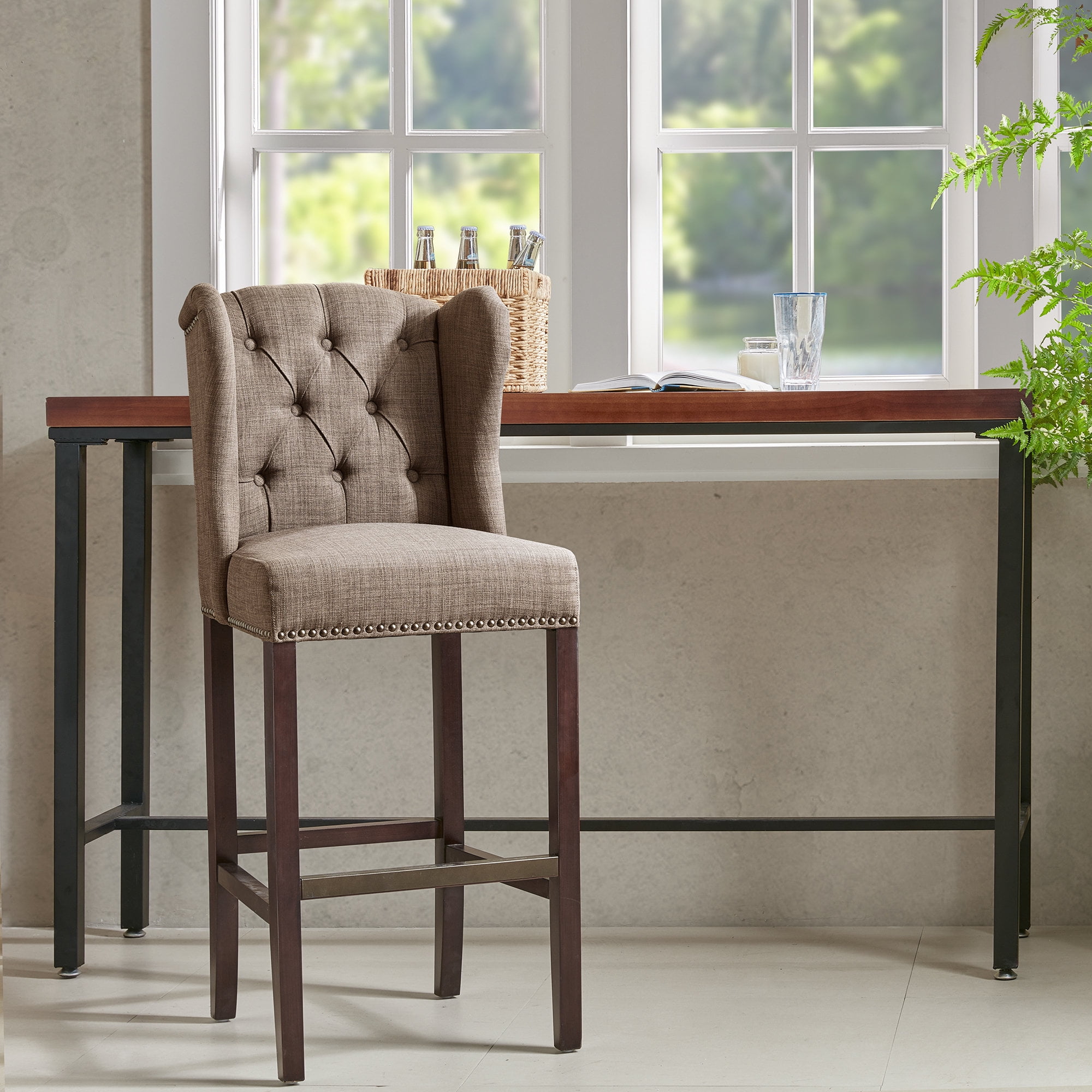 Tufted lydia 2024 upholstered counter stool
