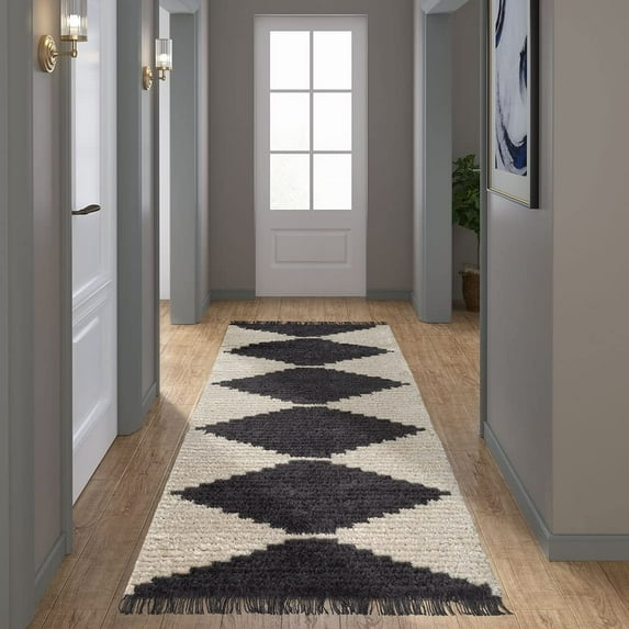Madison Park PES Allure Black and Ivory Modern Area Rug MP35-7594