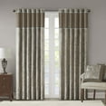 thumbnail image 1 of Madison Park Paisley Pattern 84 Inch Adult Indoor Use Decor Curtain in Blue and Brown, 1 of 5