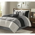 thumbnail image 1 of Madison Park Palisades Comforter Set, Black - Cal King, 1 of 5
