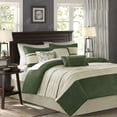 thumbnail image 1 of Madison Park Palmer 7-Piece 100 Percent Polyester Comforter Set in Green, 1 of 5