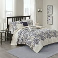 thumbnail image 1 of Madison Park Polyester Microfiber Printed Quilted Coverlet Set in Blue, 1 of 5
