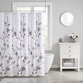 thumbnail image 1 of Madison Park Purple Bathroom Shower Curtain, Botanical Floral Print Shower Curtains, Modern Bath Curtains for Bath Decor and Privacy, 72"x72", 1 of 5