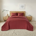 thumbnail image 1 of Regency Heights Quebec 3 Piece Bedspread Set Lightweight Reversible Bedding Set,King,Red, 1 of 7