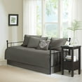 thumbnail image 1 of Madison Park Quebec Polyester Solid Brushed Reversible Daybed Cover Set in Gray, 1 of 16