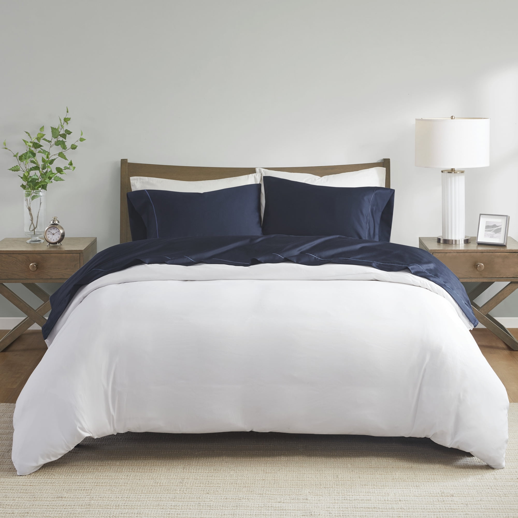 Queen Gray 600 Thread Count Cotton Sheet Set
