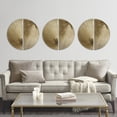 thumbnail image 1 of Madison Park Radiant Half-moon 2-piece Metal Wall Decor Set in Gold, 1 of 9