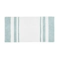 thumbnail image 1 of Madison Park Reversible Bathroom Rug, 100% Cotton, Absorbent, Aqua, 27" x 45", 1 of 6
