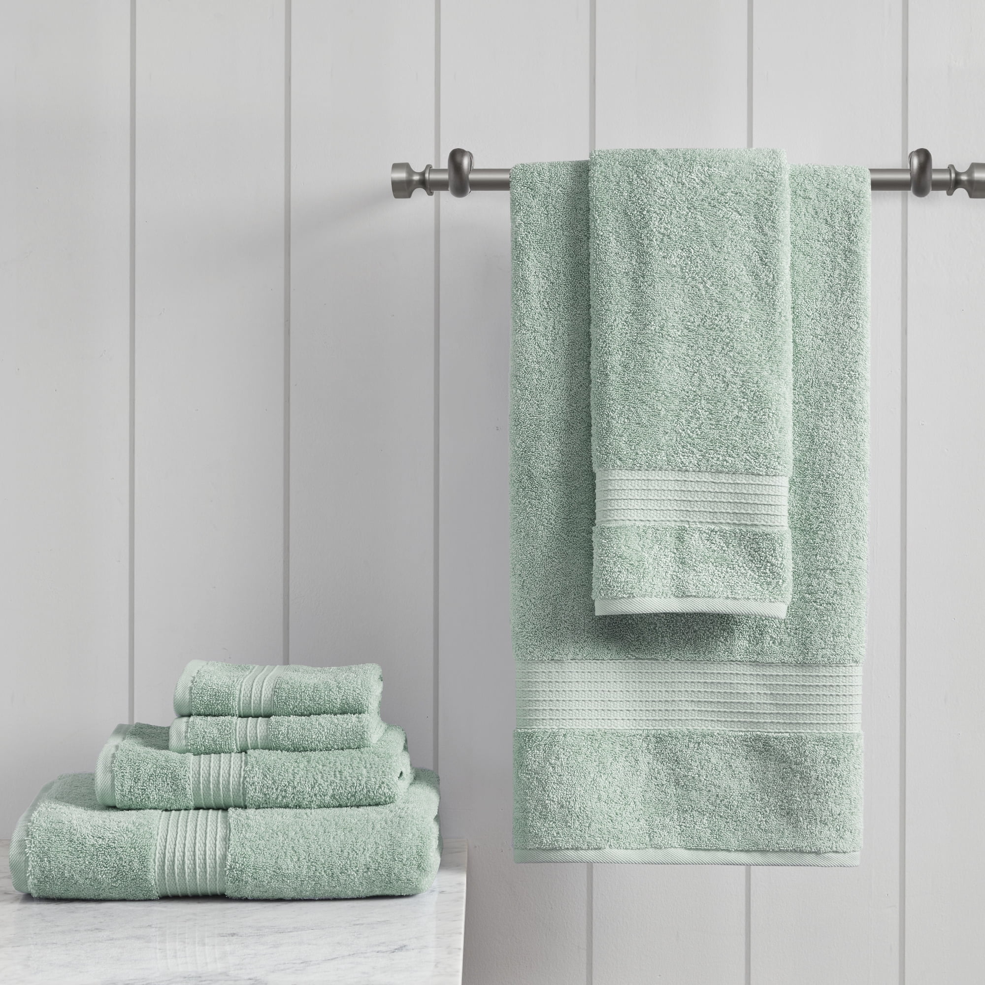 Seafoam Organic Cotton 6-Piece Towel Set