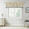 thumbnail image 1 of Madison Park Serene Embroidered Window Valance in Yellow, 50"x18", 1 of 5