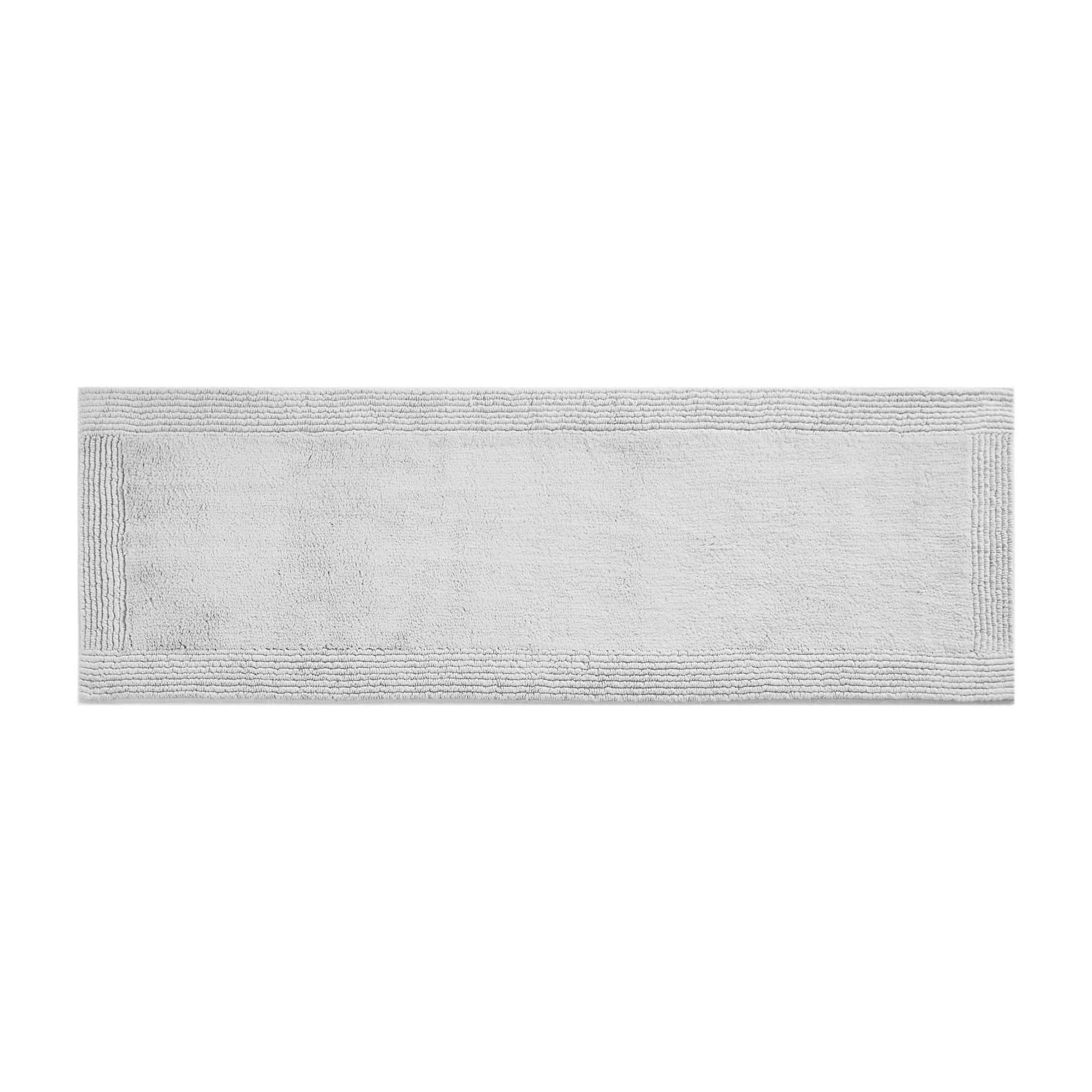Gray Cotton Tufted Reversible Bath Rug Set
