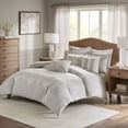 thumbnail image 1 of Madison Park Signature Barely 8-Piece Polyester Comforter Set in Natural, 1 of 5