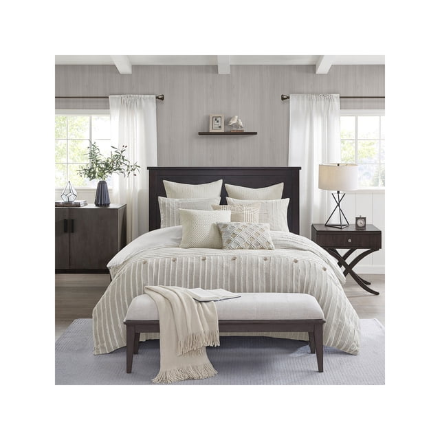Madison Park Signature Quadro Astratto Metallo Strutturato – Pannello Decorativo 76x76 Cm, Bianco E Oro, 3D