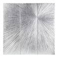 thumbnail image 1 of Madison Park Signature Sunburst Hand Painted Triptych 3-piece Dimensional Resin Wall Art Set in Silver, 1 of 8