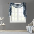 thumbnail image 1 of Madison Park Simone Printed Floral Voile Sheer Scarf in Navy, 42"x144", 1 of 5