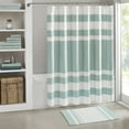 thumbnail image 1 of Madison Park Spa 100 Percent Cotton Reversible Bath Rug in Aqua Blue, 1 of 5