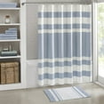 thumbnail image 1 of Madison Park Spa Cotton Reversible Bath Rug 20x30", Blue, 1 of 5