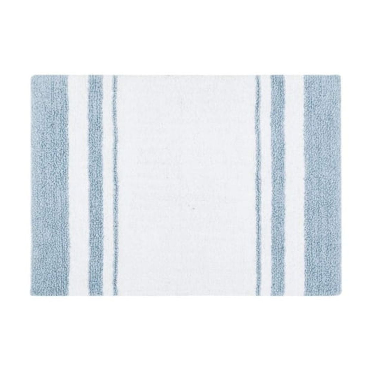 Madison Park Spa Cotton Reversible Bath Rug 20x30", Blue