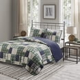 thumbnail image 1 of Madison Park Timber Polyester Reversible Printed Coverlet Set in Green, 1 of 5