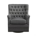 thumbnail image 1 of Madison Park Traditional Mathis Mathis Swivel Glider Chair with Gray MP103-1171, 1 of 5