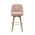 thumbnail image 1 of Madison Park Transitional Pearce Pearce Swivel Counter Stool in Pink MP104-1147, 1 of 3