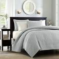 thumbnail image 1 of Madison Park Twin/Twin XL Quebec 2-Piece Reversible Quilt Set, Grey, 1 of 5