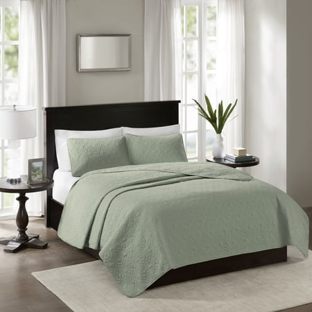 Madison Park Twin/Twin XL Quebec 2-Piece Reversible Quilt Set, Seafoam