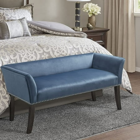 Madison Park Welburn Accent Bench with Blue Finish MP105-1049