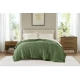 thumbnail image 1 of Madison Park Windom Lightweight Down Alternative Blanket with Satin Trim, Full/Queen - Green for Adults/Teens, 1 of 12