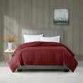 thumbnail image 1 of Madison Park Windom Twin Microfiber Down Alternative Stain Resistant Blanket - Burgundy, 1 of 5