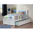 thumbnail image 1 of Madison Platform Bed with Flat Panel Foot Board and Twin Size Urban Trundle Bed in Multiple Colors and Sizes, 1 of 7