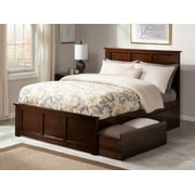 Madison Platform Bed with Matching Foot Board with 2 Urban Bed Drawers in Multiple Colors and Sizes