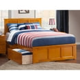 thumbnail image 1 of Madison Platform Bed with Matching Foot Board with 2 Urban Bed Drawers in Multiple Colors and Sizes, 1 of 4