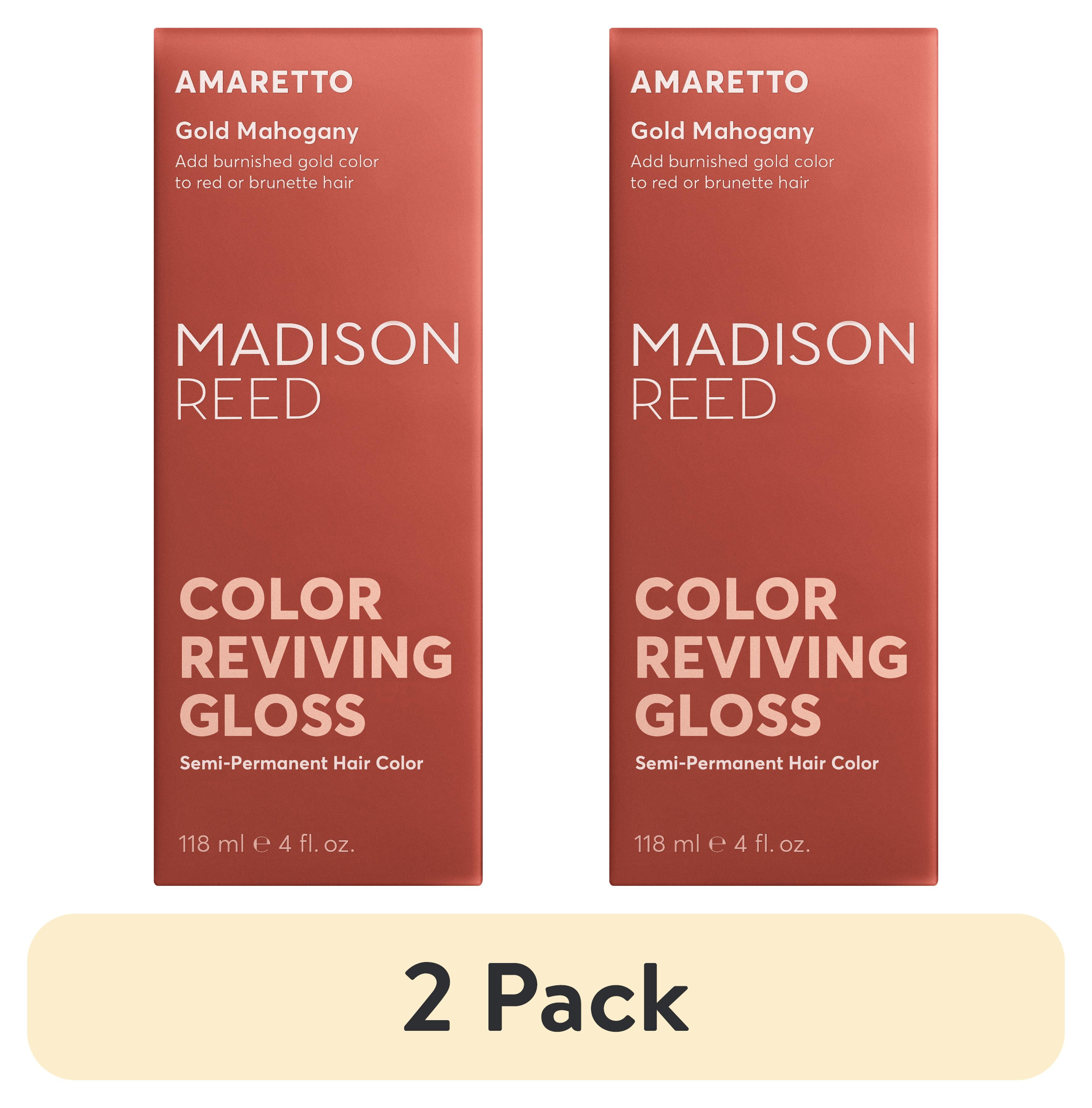 (2 pack) Madison Reed Color Reviving Hair Gloss, Amaretto Brown (Gold