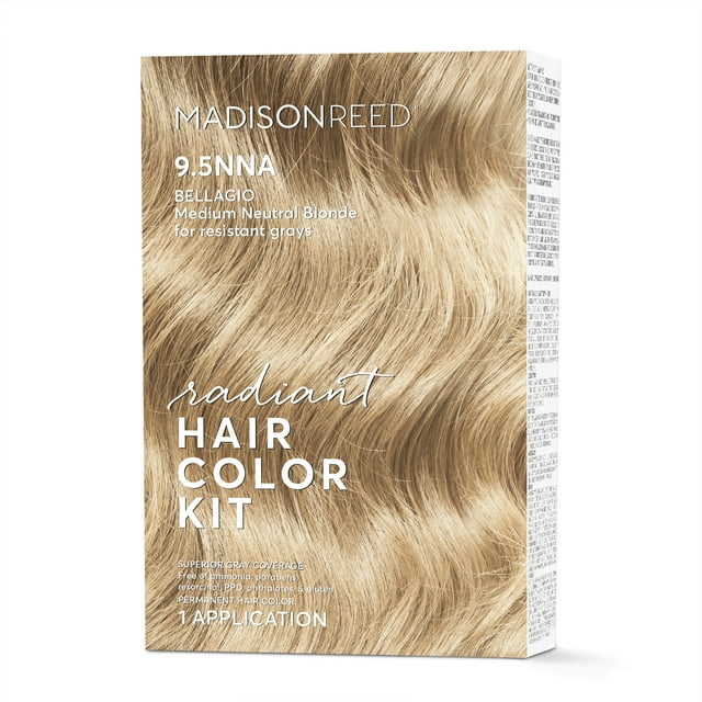 Madison Reed Radiant Permanent Hair Color Kit, Bellagio (9.5NNA