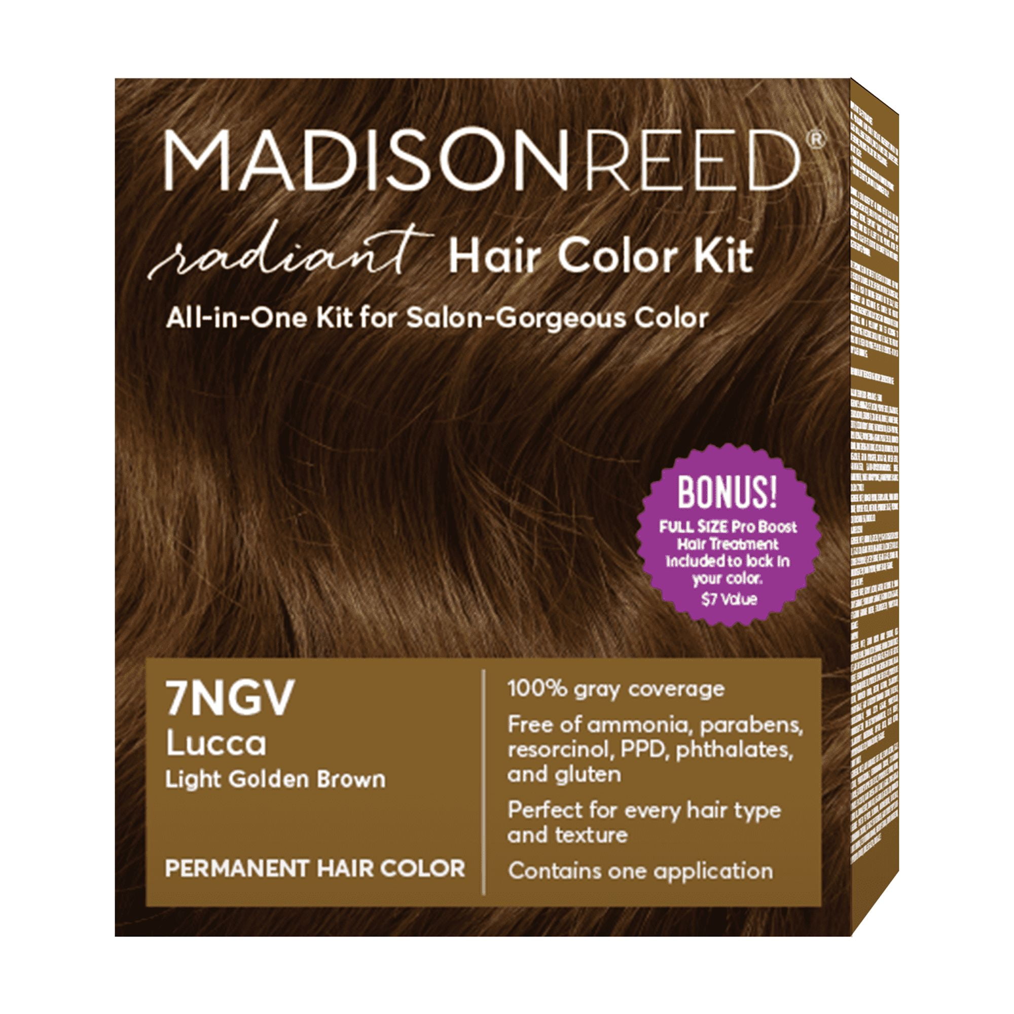 Madison Reed Radiant Permanent Hair Color Kit with Bonus Pro Boost