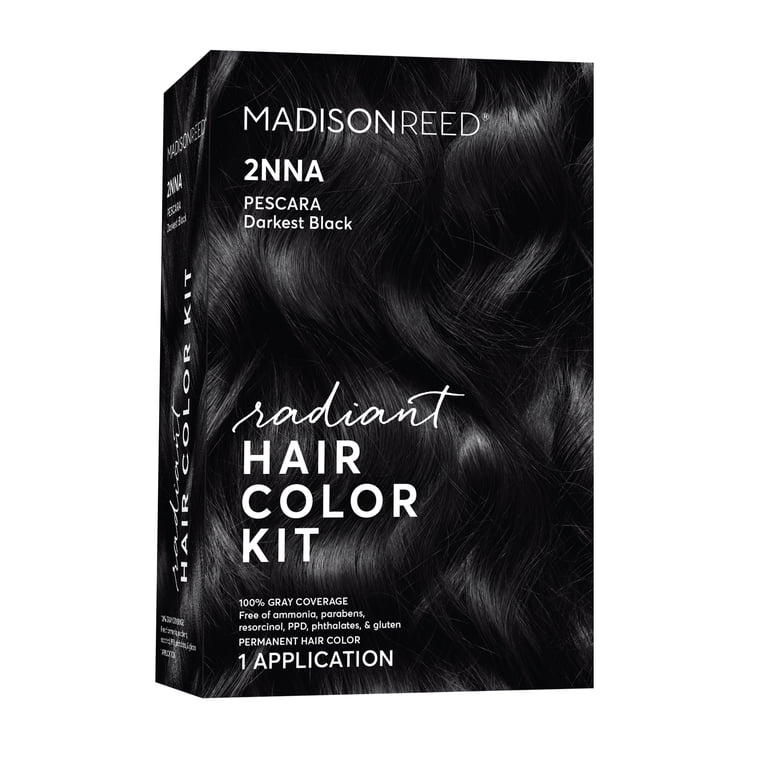 Madison Reed Radiant Permanent Hair Color Kit, Pescara Black (2NNA