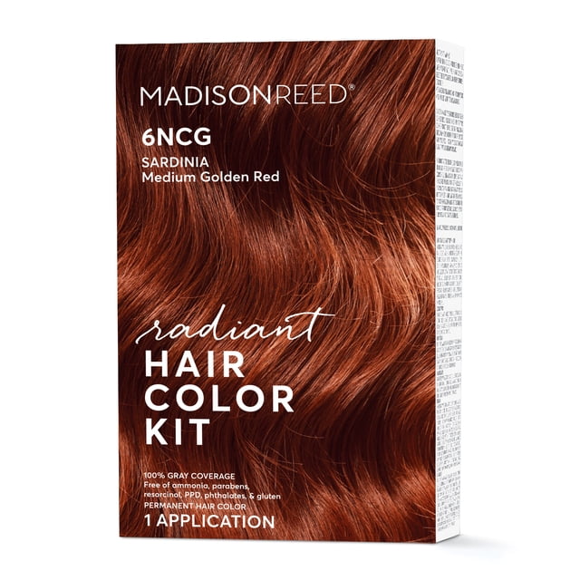 Madison Reed Radiant Permanent Hair Color Kit, Sardinia Red (6NCG