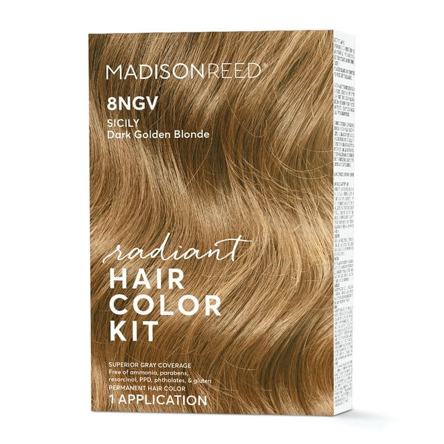 Madison Reed Radiant Permanent Hair Color Kit, Sicily (8NGV), Dark