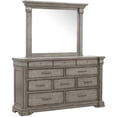 thumbnail image 1 of Madison Ridge 10 Drawer Wood Dresser + Mirror in Gray by Pulaski Furniture, 1 of 9