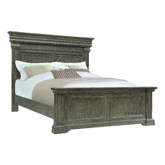 Madison Ridge Brown Wood King Panel Bed by Pulaski Furniture