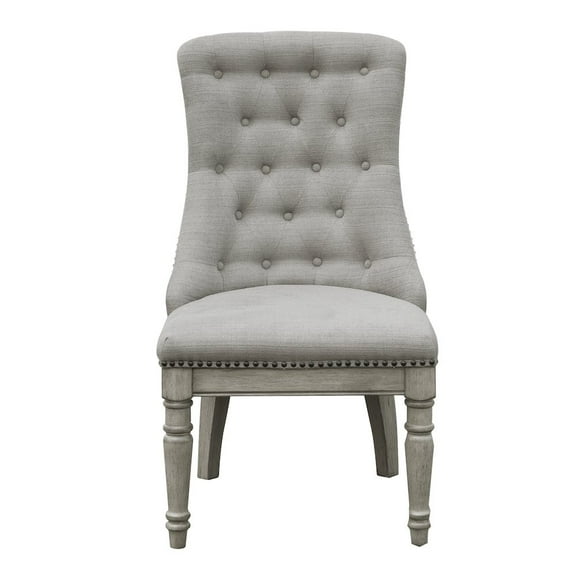 Madison Ridge Fabric Upholstered Host Chair in Gray by Pulaski Furniture
