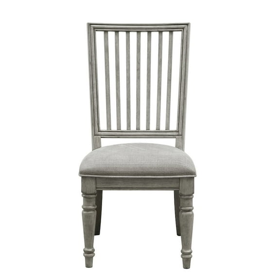 Madison Ridge Farmhouse Wood Side Chair in Gray by Pulaski Furniture
